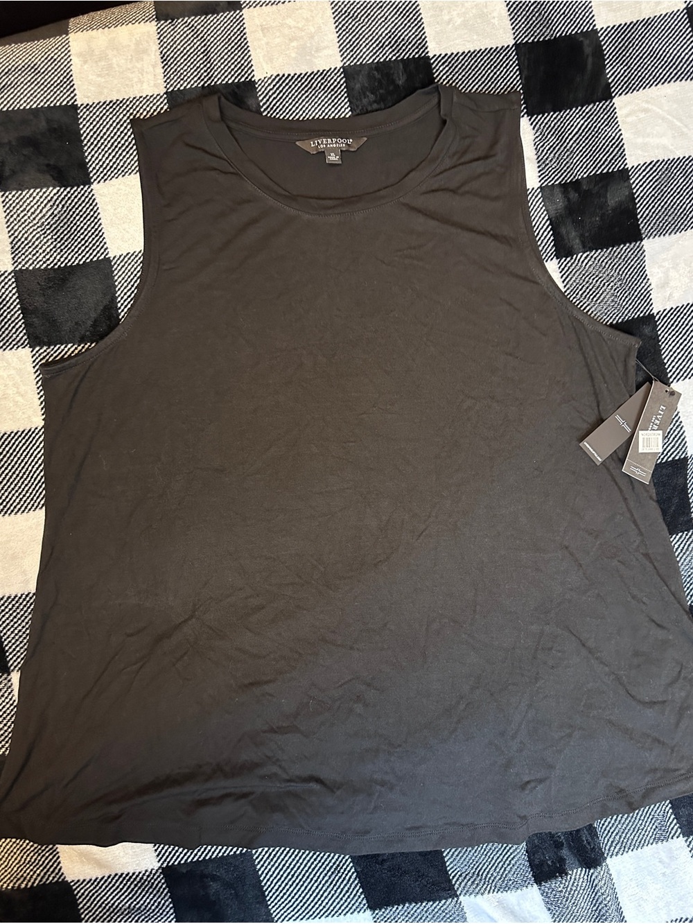 Liverpool Black Sleeveless Crewneck Tank